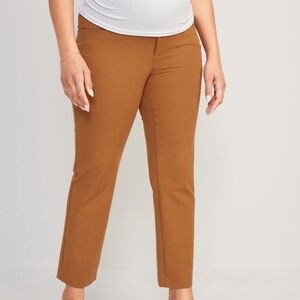 Maternity full panel, pixie straight ankle pants
